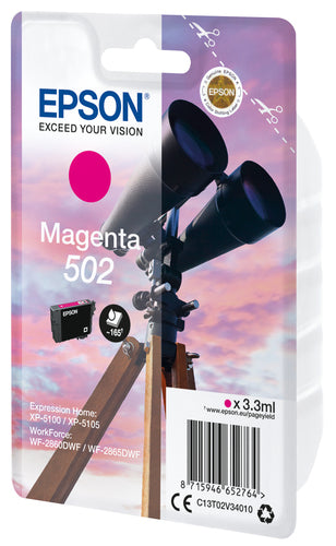Epson Singlepack Magenta 502 Ink Epson Singlepack Magenta 502 Ink